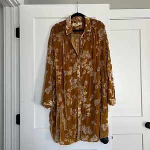 Free People Burnt Velvet Tunic Top/Dress